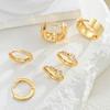 3 Pairs Dainty 14K Gold Plated Zircon Hoops Stackable Earrings Set For Women Fashion Elegant Daily Party Wear Jewelry Gifts 2026