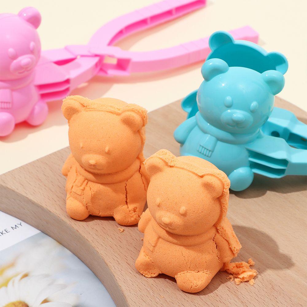 Sports Game Outside Toy DIY Bear Snowball Clip Sand Mold Tool Snow Manufacture Bear Maker