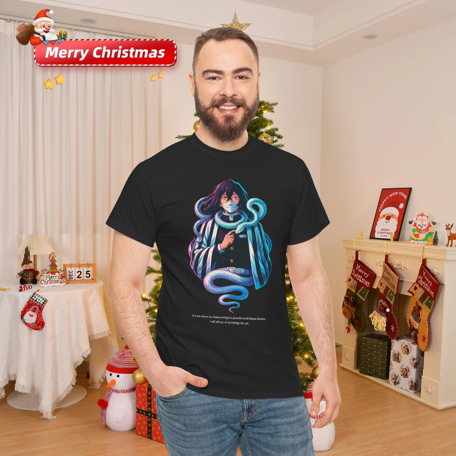 Obanai Iguro Serpent Hashira T-Shirt Demon Slayer Anime Graphic Tee S