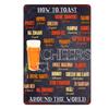 Funny Drinking Zone Plaque, Vintage Metal Tin Sign, Irish Pub, Bar, Home Decor, Beer Pong Sign, Man Cave Wall Poster, N371