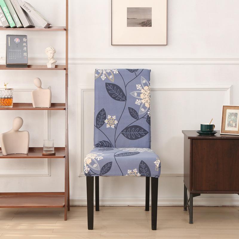 New Floral Decoration Stretch Covers Chair Cover For Dining Room Office Banquet Chair Protector Elastic Material Armchair Cover