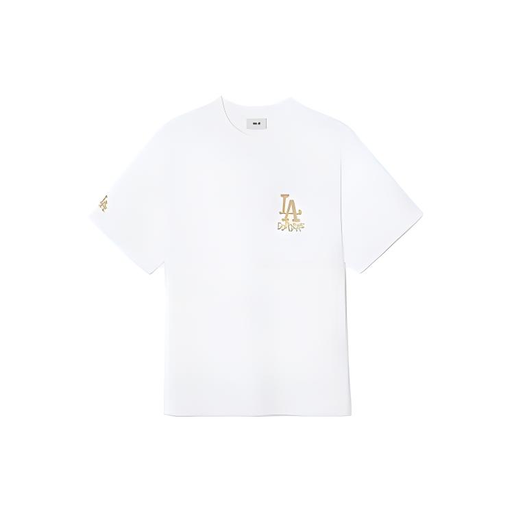 New MLB Los Angeles Dodgers T Shirts Unisex Ecru 3ATSB1843-07WHS