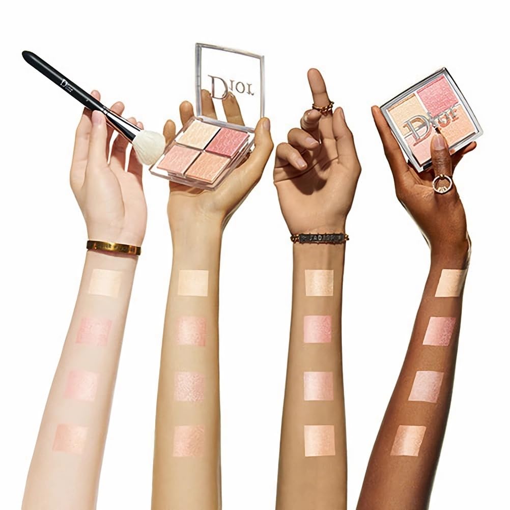 Dior Backstage Face Glow Palette Rose Gold 10g Pudr na obličej Barva na tváře Kosmetika Narozeninový dárek Dárek Nákupní taška součástí []DIOR #004