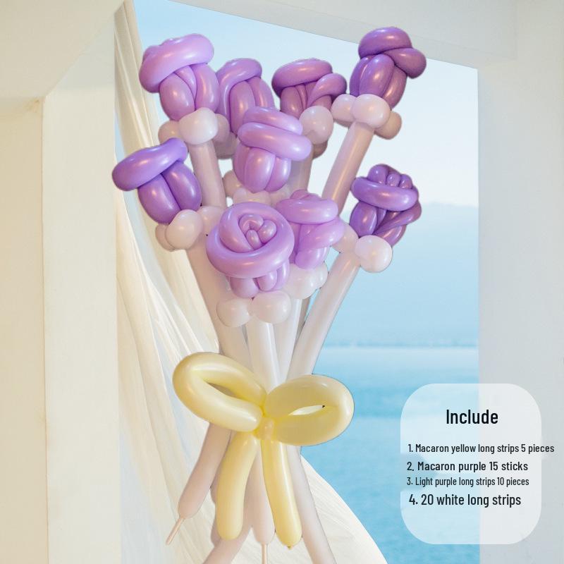 DIY Lily & Sunflower Balloon Kit: Wind Chime & Daisy Weaving