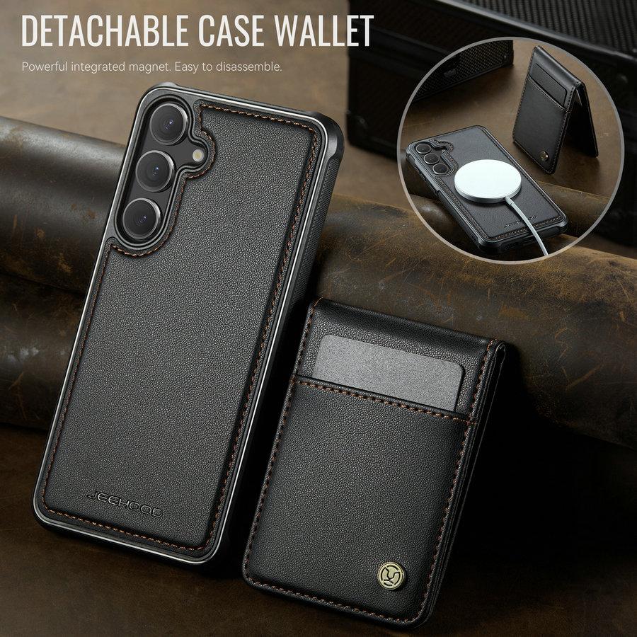 CaseMe Mobile Cover for Samsung S24 S25 Edge Strong Magnetic Kickstand Flip Cover for samsung galaxy S16 Detachable Back Case