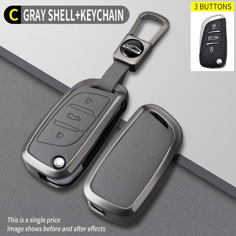Compatible Peugeot B Model Elephant Grey Key Holder
