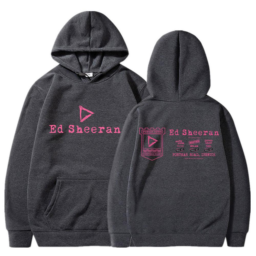 Korean Fashion Hoodies Ed Sheeran Play Tour 2025 Merch Tops Men Women Clothing Fashion Vintage Clothes for Teens Cotton Hoodie