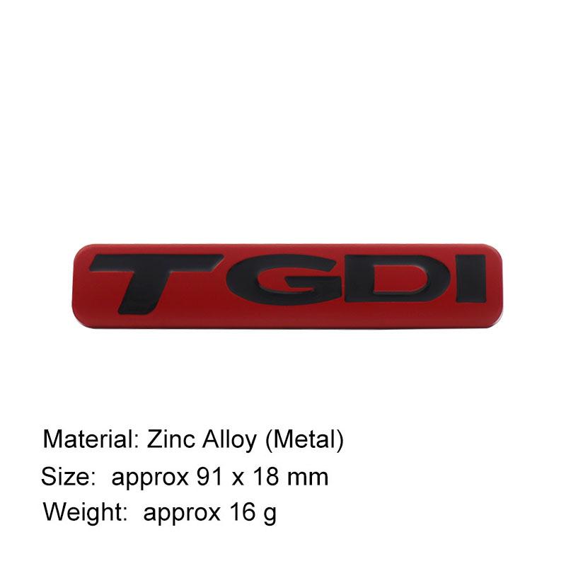 3D TGDI Letters Logo Car Sticker Tail Bumper Badge Auto Rear Trunk Emblem Accessories