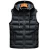 New Hooded Casual Vest Jacket for Men Autumn Winter Warm Sleeveless Jacket Fashion Comfortabel Zipper Waistcoat Plus Size