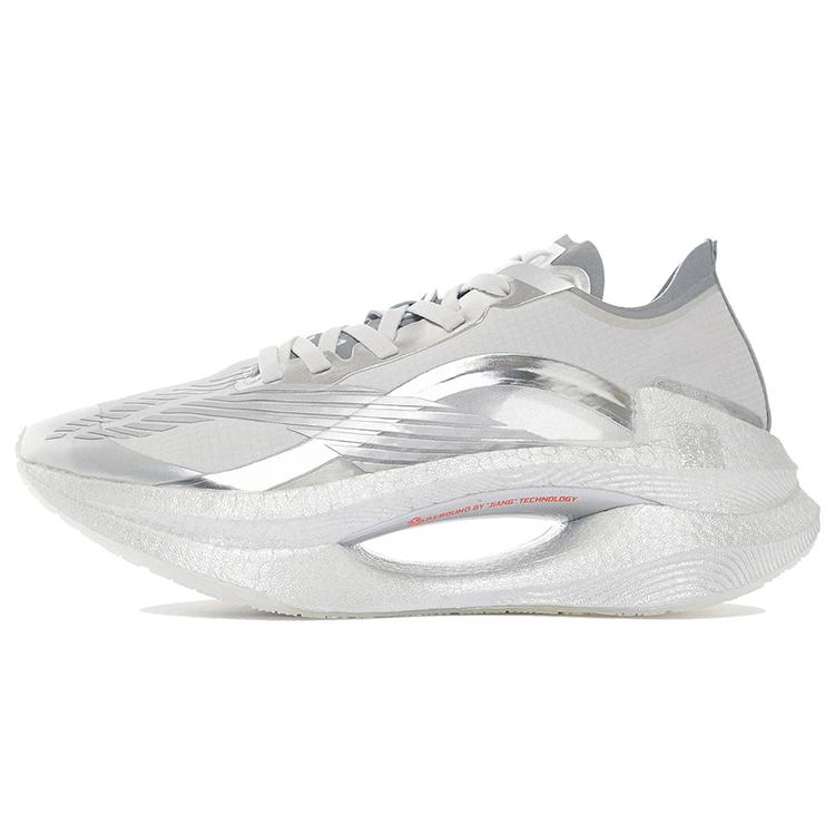

Li Ning Shadow 1.0 Stable Cushioning Slip Resistant Abrasion Resistant Breathable Low top Running Shoes Women s Silver ARRS002-7 38