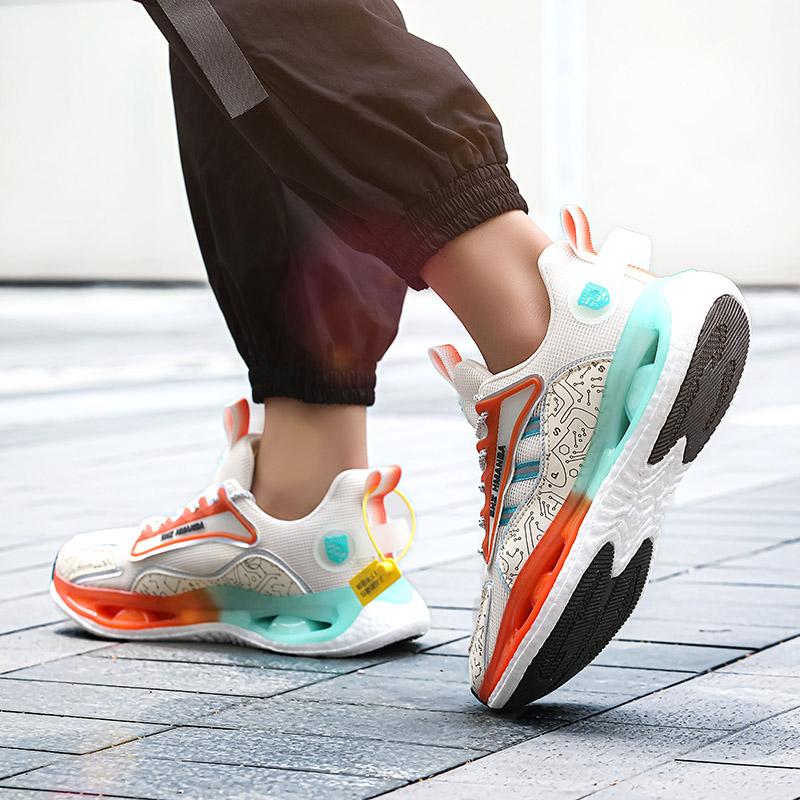 Neue Popcorn-gedämpfte Paar-Studenten-Laufschuhe Sport-Freizeitschuhe gedämpfte weich besohlte Herren- und Damenschuhe