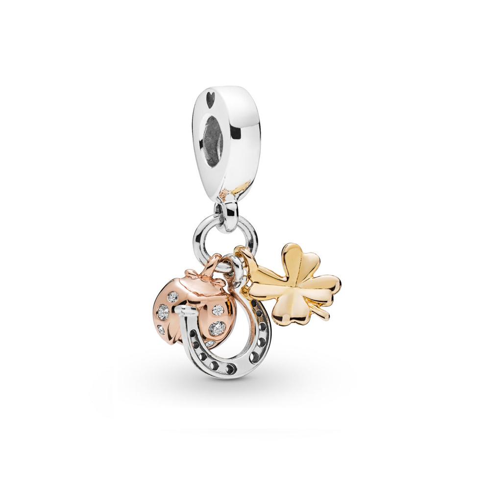 New  Copper Dice Bicycle Stroller Swan Pendants Charms Beads Fit Original Bracelet Accessories Diy Jewelry For Women