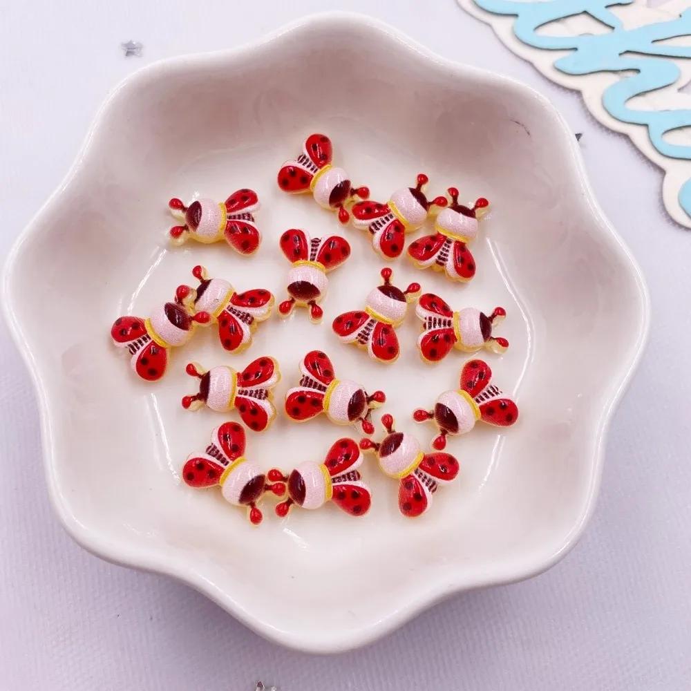 

50 шт., блестящие мини-кристаллы из смолы, красочные Мультяшные пчелы, дизайн ногтей с плоской задней частью, стразы, аппликация, сделай сам, свадебный декор для альбомов, L811 A