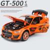 1/32 Ford Mustang Shelby GT500 Alloy Sports Car Simulation Model Diecast Metal Car Model Sound and Light Collection Toys Boys