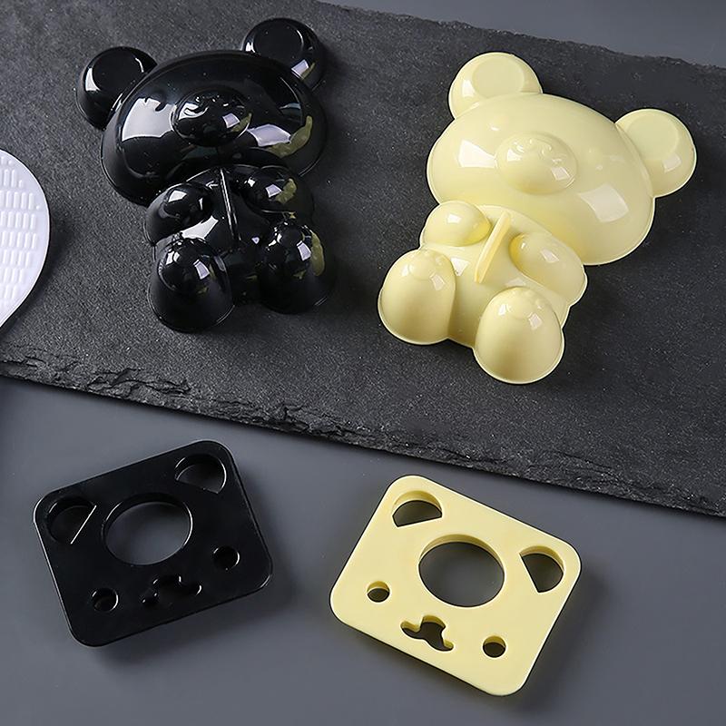 Cartoon Bear Kids Rice Ball Maker Mold Onigiri Mold 3D Bento Box Sushi Kitchen Tools Gadgets Sanwich Decoration Cutter Gift