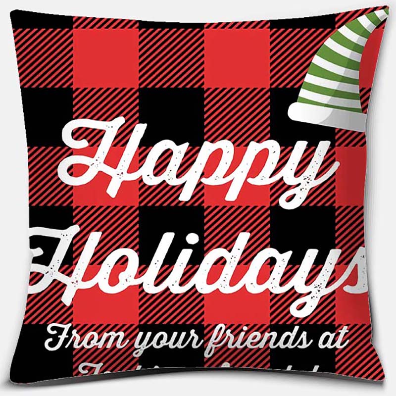 Christmas Gifts, Santa Claus, Deer, Christmas Greetings, Merry Christmas Series Pattern Pillowcase Party Pillowcase Decoration