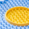 Silicone Pet Licking Mat Slow Feeder Mat with Suction Cups Flower Shape Lick Mat Prevents Overeating for Cats Dogs