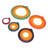 5Pcs Sealing Lid Set Plastic Round Multifunctional Anti Aging Food Storage Cover Set for Home Kitchen