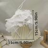 Luxury Feather Hat Hair Hoop Black/White Net Hairband Stylish Mesh Veil Headdress Caps  for Women