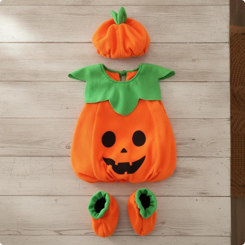 Pumpkin Costume Comfortable Apparel Long-Lasting for Dress-up, Parties, Children