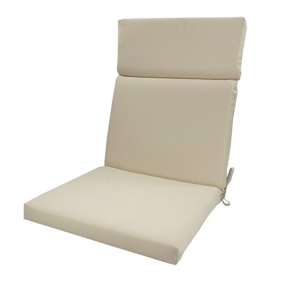 

Outdoor Dining Chair Cushion Rocking Chair 19 Inch x 18 Inch Floral Seat Cushion Waterproof Fade Resistant Striped Back 45cm бежевий