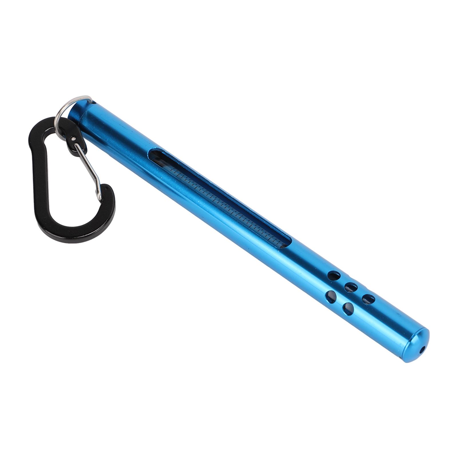 

Fly Fishing Water Thermometer Stream Water Temperature Measurement Tools with CarabinerBlue синий