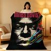 Music M-Miles D-Davis Throw High-Density Short Plush Blanket Soft Skin-Friendly for Sofa Nap Air-Conditioned Room