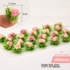 22pcs/set Multicolors DIY Miniature Garden Decor Plastic Landscape Wargame Grass Tufts
