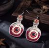 2D acrylic eyeball bottle earrings funny personalized earrings