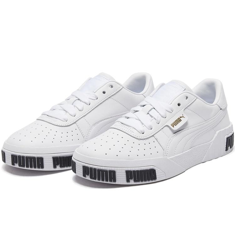 (WMNS) PUMA Cali Bold 'Weiß Metallic Gold' Damen 370811-01