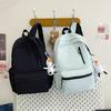 Schoolbag1011 Summer New Trendy Korean Version Large Capacity College Style Student Schoolbag Leisure Travel Outdoor Couple Backpack
