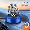 Solar-Powered Rotating Car Air Freshener with Angel's Glow Deodorizer Ornament