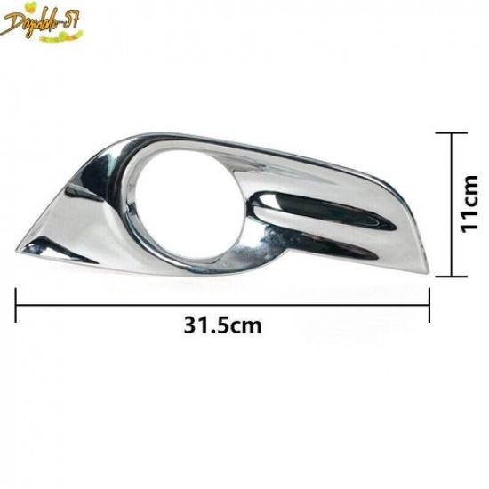 Pair For Nissan Altima 2013-2015 Chrome Front Fog Light Lamp Trim Cover Decor