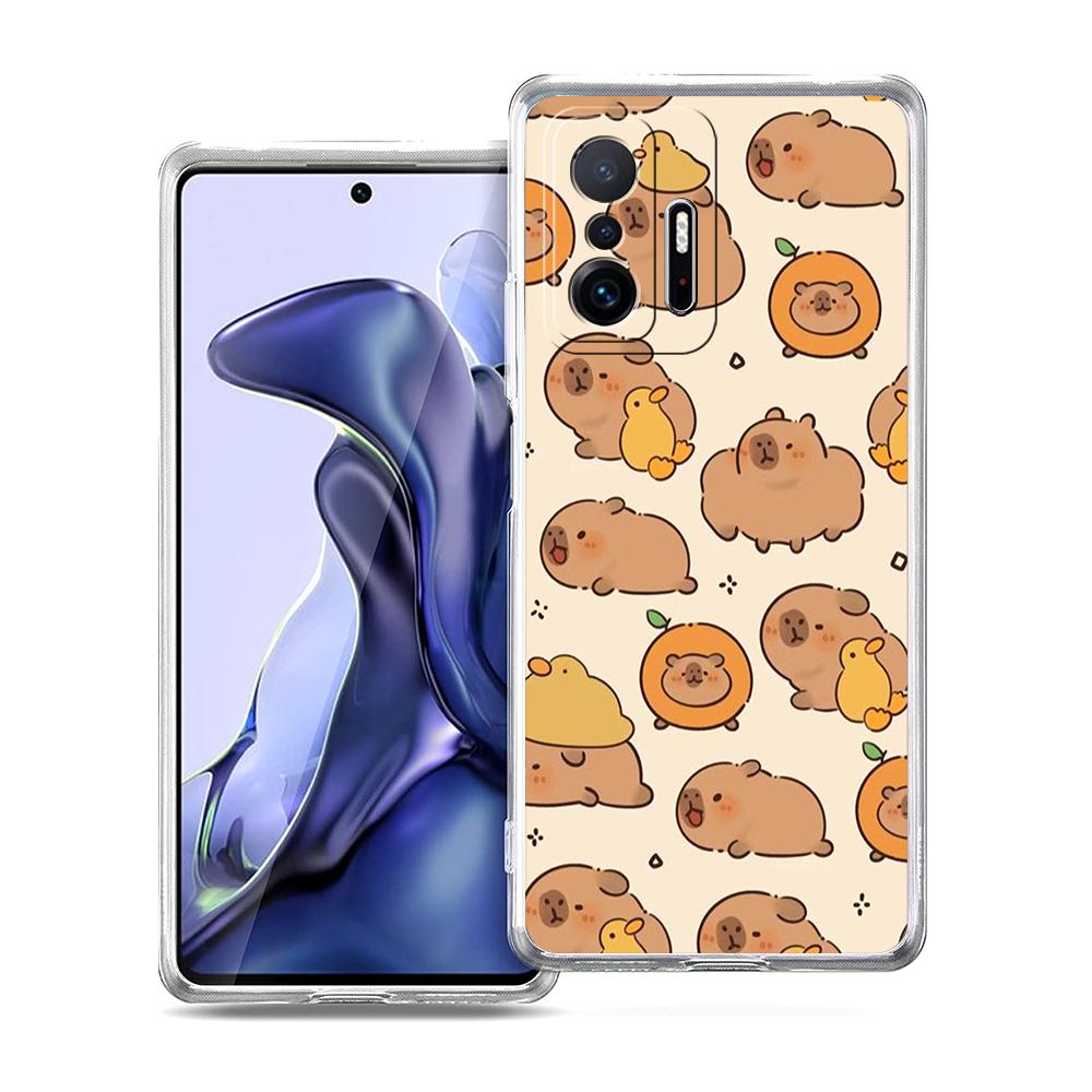 Animal Capybara Couple Paired Phone Case For Xiaomi Mi Poco X6 X5 NFC X3 F6 F5 Pro F4 F3 15 14T 14 13T 12T 12 13 Lite 11 Cover