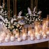 Clear Floating Candle Vases Bulk Glass Cylinder Vases Centerpieces Hurricane Candle Holders for Wedding Party Home Table Decor