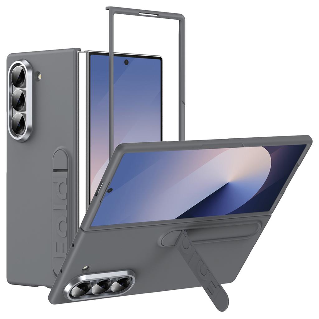 For Samsung Galaxy Z Fold6 5G Case Kickstand Hard PC Phone Cover (without Screen Protector)