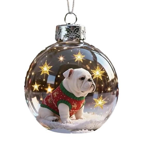 Weihnachtsvogel Acryl Ornamente 2D Kardinäle Tier Baumschmuck Handgefertigt Feiertag