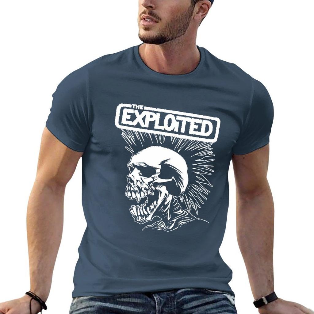 La T-shirt Classica con Teschio The Exploited a Manica Corta Sportiva ad Asciugatura Rapida