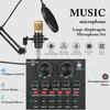 V8 Bluetooth Live Sound Card with BM-800 Microphone Compatibility for Mobile Phones