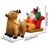Christmas Inflatable Santa Outdoor Decoration Inflatable Toy Adorable Ornament Built In LED Xmas Yard Decor for Holiday Gift