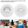 2pcs Inflatable Boat Kayak D  Pad Patch PVC Marine Stainless Steel Fixed Buckle(Black )