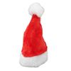 5pcs Christmas Pet Hat Red Plush Elastic Band Dog Cat Cute Pet Santa Hat for Holiday Party Costumes