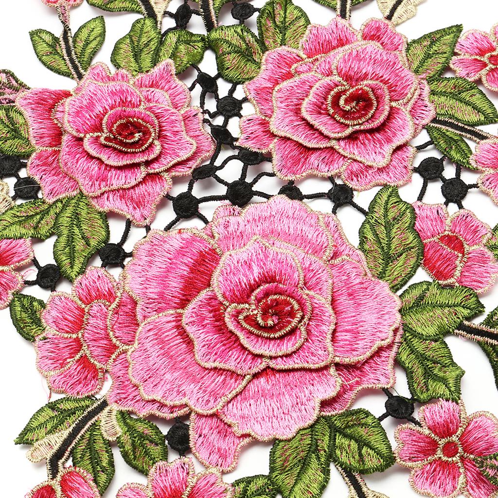 1set 3D Flor Bordado Encaje Apliques Parches Cordón Motivo de Scrapbooking Venise Cuatro 1set 3D Flor Bordado Encaje Apliques Parches Cordón Motivo de Scrapbooking Venise Cuatro