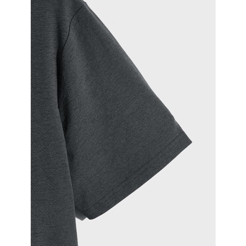 European Size Be the Reason Someone Smiles Today" Men's T-Shirt - Casual Short Sleeve, Breathable Cotton, Geometric Print, Round Neck