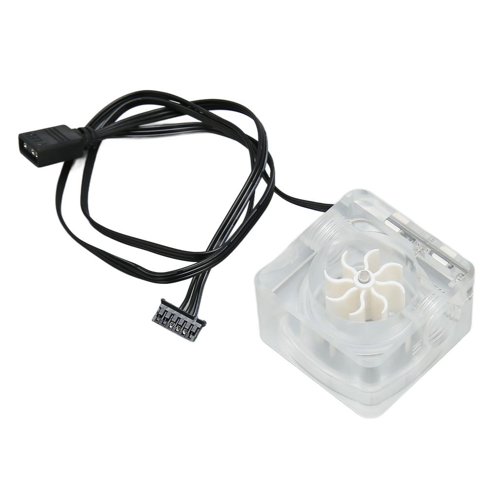 Water Cooling   Meter G1Celsius4 Thread 8 Impeller 3 Way   Acrylic Revolving Speed Meter for Computer