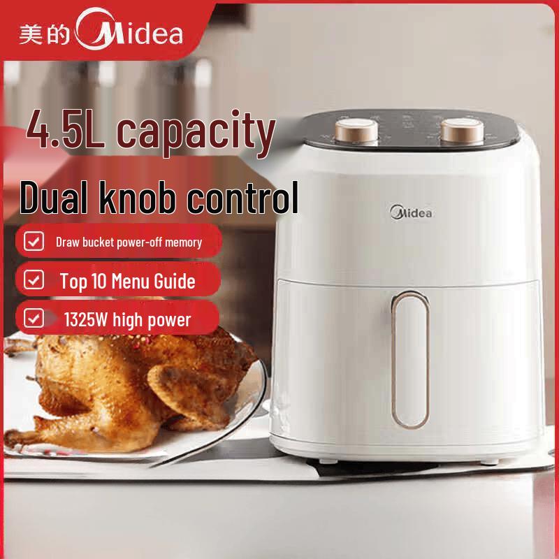 Midea 4.5L Large Capacity Air Fryer CN plug (adapter included)