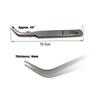 2pcs Tweezers Tip Tweezers Anti-magnetic Curved Straight