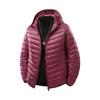 Mens Winter Down Jacket Plus Size Lightweight Warm Casual Trendy Stand Collar Hooded