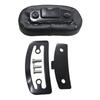 Flatlander 6" For All Models Black Mini Sissy Bar Backrest Pad With A Short Sissy Bar Center To 2-3/4 Motor