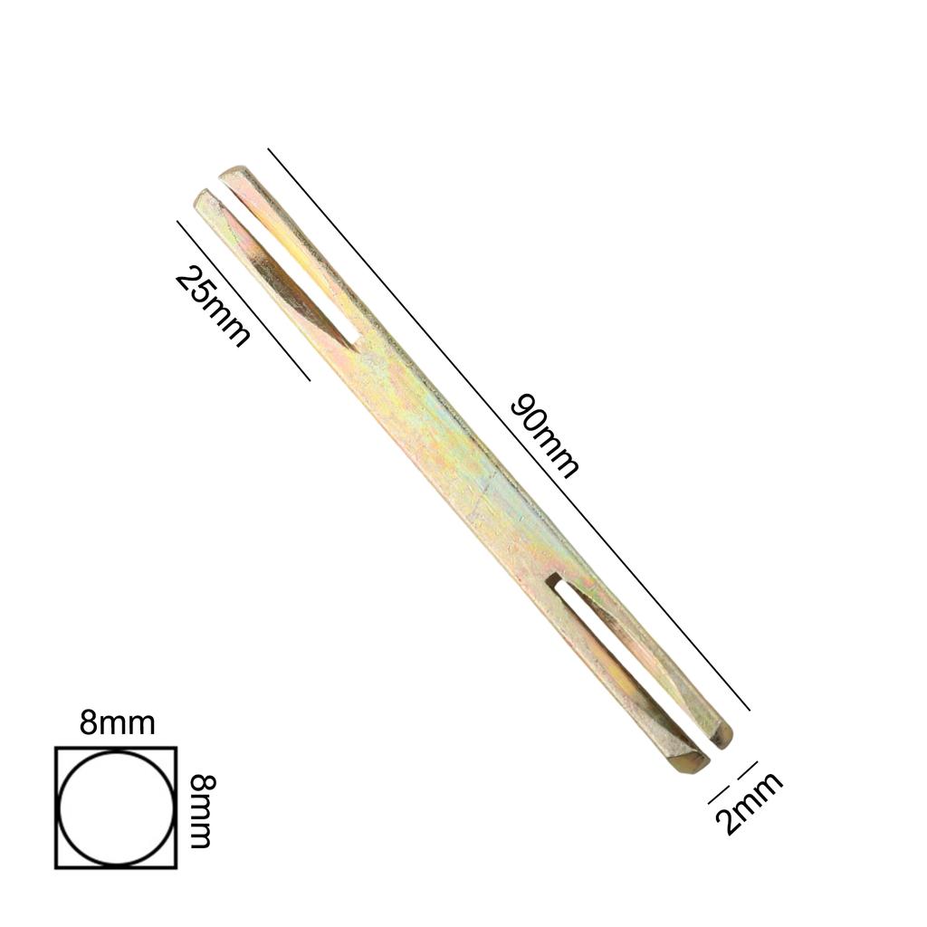 85-130mm Ferro Steel Iron Shaft Spindle Square Spindle 8mm Galvanised Door Window Handle Iron Square Pin